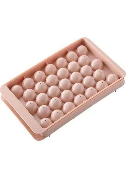 Adet 33 Izgaralı Buz Topu Tepsisi, 5,7"*9,6" Buz Küpü Tepsisi, Pembe (1 Adet) (Yurt Dışından)