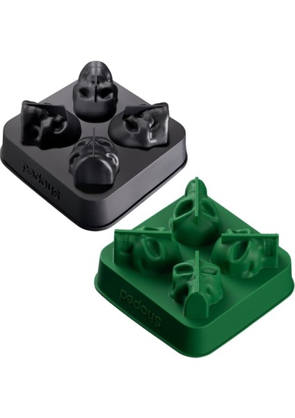 2'li Paket Paket 3D Antik Uzaylı ve Kafatası Buz Kalıp Tepsileri, Buz Küpleri, Sabunlar, Çikolatalar, Kendin Yap Figürler, Kurabiyeler, Reçine Modelleri Için Süper Esnek Silikon Bu (Yurt Dışından)