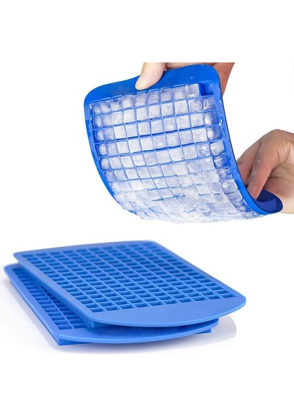 Silikon Mini Buz Küpü Tepsileri 3 Paket, 160 Ezilmiş Buz Küpü Kalıpları Kolay Çıkarılan Küçük Buz Küpü Viski Kokteyli Soğutmak Için, Mutfak Aletleri Istiflenebilir Buz Tepsileri (M (Yurt Dışından)