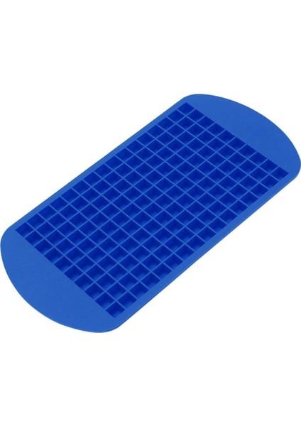 160 Mini Buz Küpleri Tepsi Silikon Dondurulmuş Buz Kalıbı Viski, Şeker Çikolata Jöle, Mavi (Yurt Dışından)