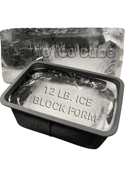 Buz Bloğu Formu 12 Lb Yapar. Ice Cube 11" x 7" x 5" Mevcut En Büyük Buz Blok Yapıcı, Buz Banyosu Soğutucu, Soğuk Dalma Küvet Veya Soğutucu, Yeniden Kullanılabilir Gıda Sınıfı Silik (Yurt Dışından)