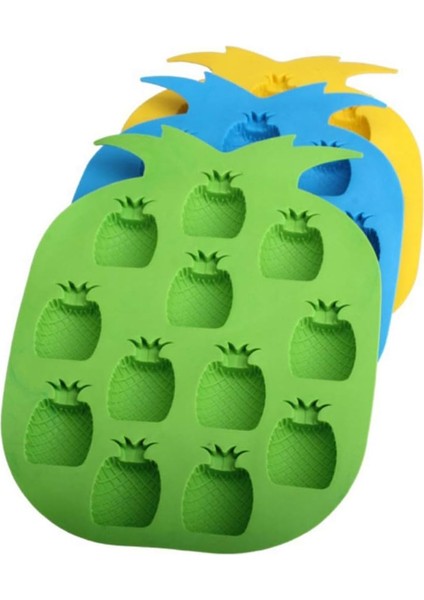 Çikolata Kalıp Tepsisi Silikon Buz Küpü Parti Yapıcı Dıy Donmuş Buz, Puding, Jöleli Şeker (Mıx Ananas (2 Paket)) Için Mükemmel (Yurt Dışından)