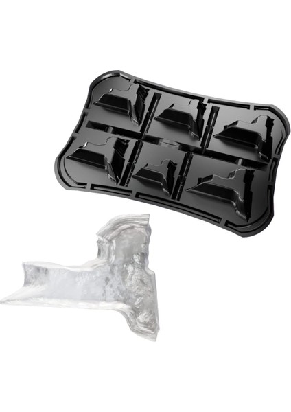 New York Buz Tepsisi Kalıpları Yeni - Ny Şekilli Buz Küpleri - Abd'de Üretildi - 2023 Model - 6 Küp - Bpa Içermez - Mükemmel Değer - Kolay ve Hızlı Çıkarma (Yurt Dışından)