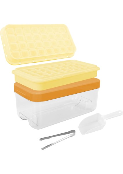 Viski Kahve Kokteylleri Için Kapaklı ve Kutulu Buz Küpü Tepsileri Kolay Serbest Bırakılabilen Büyük Buz Makinesi Kalıpları Içecek (Yurt Dışından)