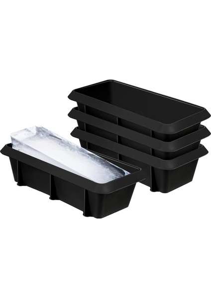 Toplam 9 Lb Buz Banyosu Için Ekstra Büyük Buz Bloğu Kalıpları, 4 Paket Buz Tuğlası Makinesi Buz Banyosu ve Soğutucu Soğutucu Için Dev Buz Küpü Kalıpları Silikon, Soğuk Dalma Küveti (Yurt Dışından)