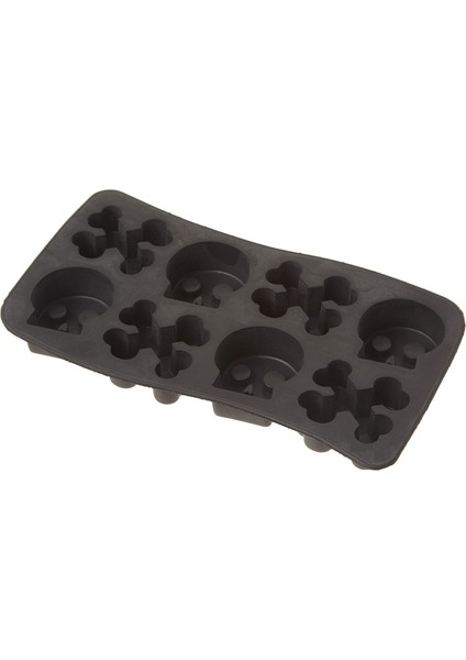 Kafatası ve Kemiklerin Buzluk Tepsisi, Siyah, Tekli Paket (Yurt Dışından)