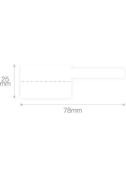 T25X38+40MM 100 Adet Kablo Için Beyaz Etiket (B1,B21S,B3S)