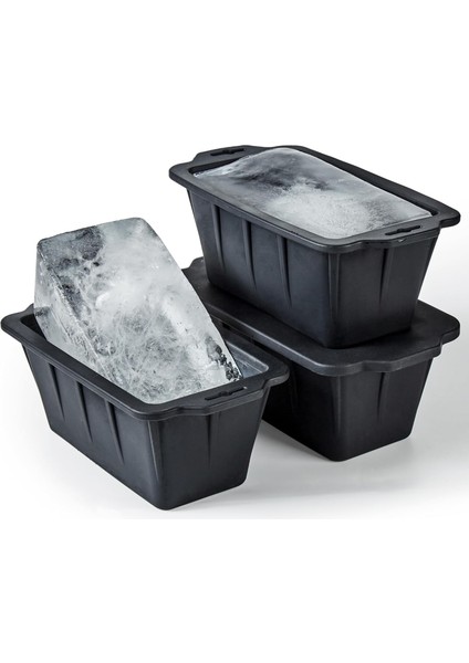 3'lü Paket Ekstra Büyük Buz Bloğu Kalıpları 12LB(3 * 4lb),dev Buz Küpleri Için Silikon Buz Kalıbı,buz Banyoları,soğutulmuş Soğutucular,barmenlik Aksesuarları,soğuk Dalma ve Soğutuc (Yurt Dışından)