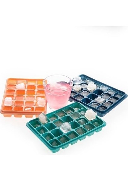 Buz Küpü Tepsileri 2'li Set, Kolay Çıkarılabilen 24 Çıkarılabilir Kapaklı Esnek Silikon Buz Küpü Kalıpları Yeniden Kullanılabilir Dondurucu Viski, Bebek Maması, Bpa Içermeyen (Şeft (Yurt Dışından)