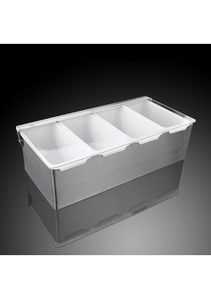 535436 4 Bölmeli Paslanmaz Çelik Baharat Dispenseri (Buz Tepsi Dahil Değildir) (Yurt Dışından)