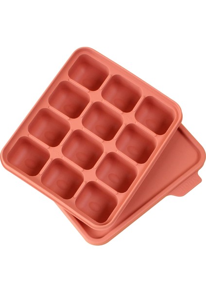 Hongspapa Kapaklı Silikon Buz Tepsileri, Hardal, Dondurucu Için Indi Pembesi, Esnek, Istiflenebilir, Sos, Çorba, Yemek Artıkları Saklayın. Mükemmel Boyut, 12 Küp - Hint Pembesi (1 (Yurt Dışından)