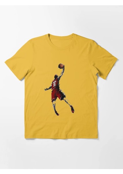 Basket Adam Baskılı Bisiklet Yaka T-Shirt fiyatları