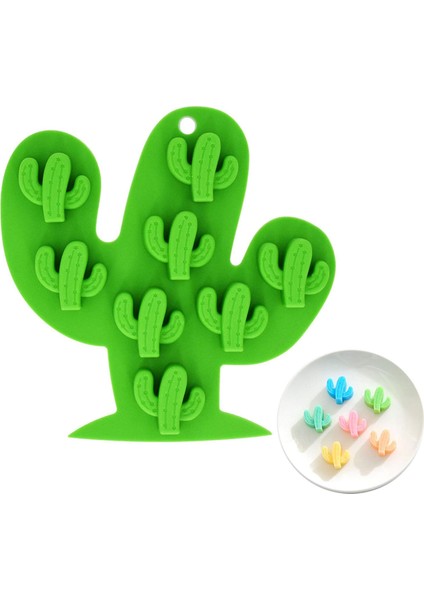 8 Boşluklu Küçük Boy Kaktüs Buzluk Tepsisi, Çikolata, Şeker, Kurabiye, Fondan, Jöle, Mini Sabun, Pişirme, Banyo Bombası, Mum Için Gıda Sınıfı Silikon Kalıp (Yurt Dışından)