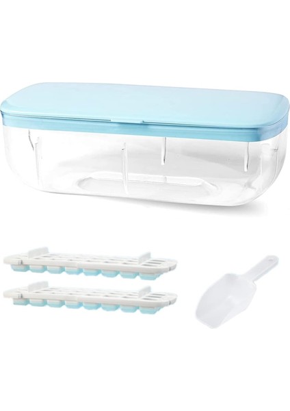 Kapaklı ve Kutulu Buz Küpü Tepsisi, 48 Mini Buz Küpü Kalıbı, Kolay Çıkarılan Buz Küpü Tepsileri, Dondurucu Için Buz Tepsileri, Içecekleri ve Meyve Sularını Soğutmak Için Bpa Içerme (Yurt Dışından)