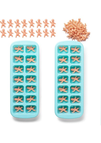 Juxında Suyum Kırıldı Bebek Partisi Oyunu - 36 1,2 Inç Minik Plastik Bebekler, Bebek Partisi Için 2 Buz Küpü Tepsisi Ice Cube Oyunları (Latince) (Yurt Dışından)
