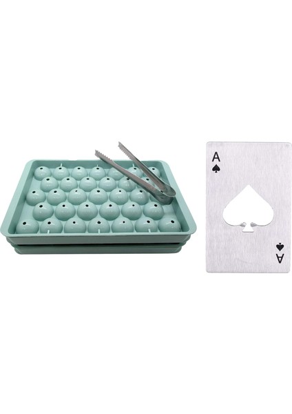 Dondurucu Için Yuvarlak Buz Küpü Tepsileri (2'li Paket) - Buz Topu Yapıcı - Buz Küresi Kalıbı - Bira, Bourbon, Viski, Kokteyller, Meyve Suları, Kahve Için Daire Şeklinde Buz - Pasl (Yurt Dışından)