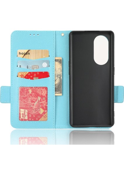 Oppo Için Kılıf Oppo 8t 5g Pu Deri Manyetik Kart Yuvaları Tutucu Cüzdan Yan (Yurt Dışından) modelleri