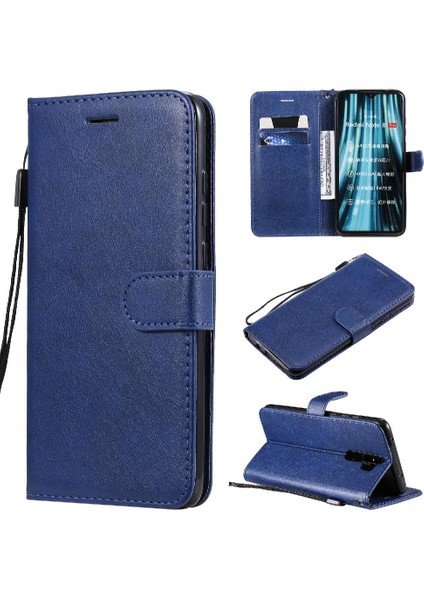 Xiaomi Redmi Not 8 Pro Için Flip Case Klasik Düz Renk Iş Cüzdan (Yurt Dışından)