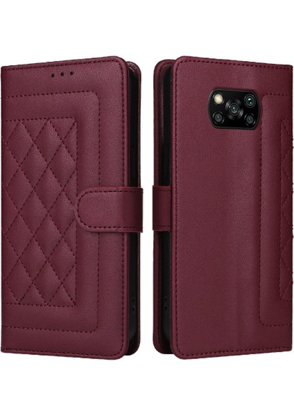 Xiaomi Poco X3 Nfc Cüzdan Flip Kapak Için Flip Case Basit Iş Deri (Yurt Dışından)