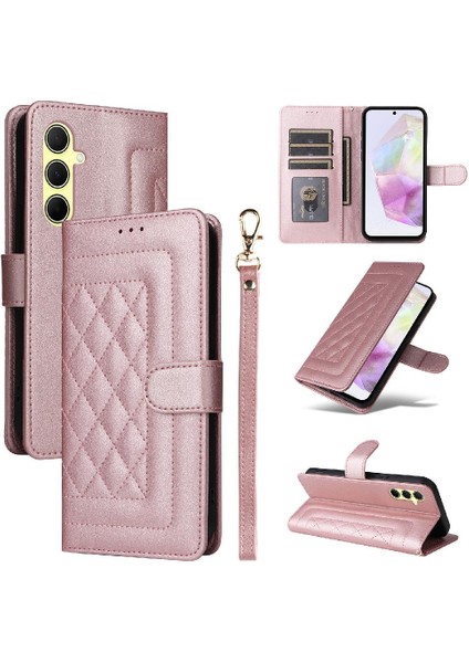 SZY Mall Samsung Galaxy A35 Flip Kapak Için Flip Case Darbeye Basit Iş (Yurt Dışından)