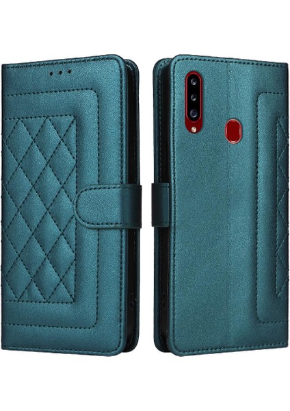 Samsung Galaxy A20S Flip Kapak Için Flip Case Darbeye Cüzdan Basit (Yurt Dışından)