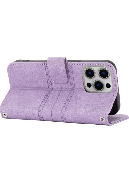 Iphone 14 Için Flip Case Pro Max Manyetik Kapatma Kickstand Pu Deri (Yurt Dışından)