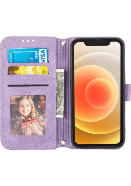 Iphone 14 Için Flip Case Pro Max Manyetik Kapatma Kickstand Pu Deri (Yurt Dışından)