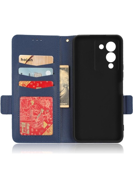 Infinix Not 12 G96 Kart Yuvaları Için Kılıf Tutucu Cüzdan Manyetik Pu Deri (Yurt Dışından)