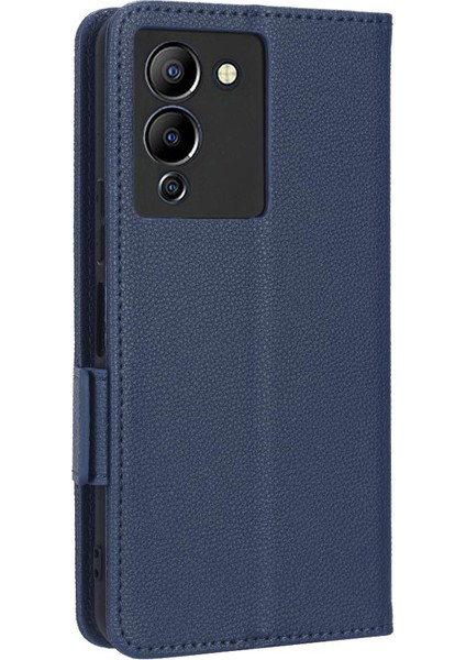 Infinix Not 12 G96 Kart Yuvaları Için Kılıf Tutucu Cüzdan Manyetik Pu Deri (Yurt Dışından)