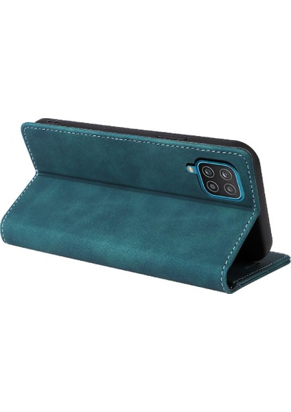 Samsung Galaxy A22 4g Için Flip Case Deri Kılıf Darbeye Cüzdan Çevirin (Yurt Dışından)