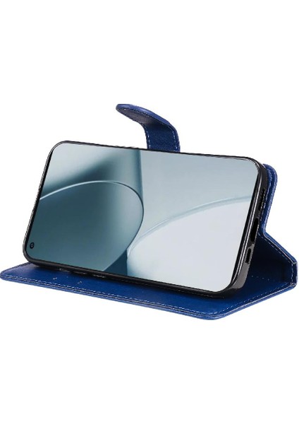 Oneplus 10 Için Flip Case Pro 5g Klasik Katı Renk Kart Yuvası ile Yüksek (Yurt Dışından)