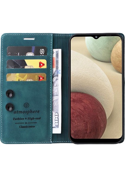 Samsung Galaxy A22 4g Için Flip Case Deri Kılıf Darbeye Cüzdan Çevirin (Yurt Dışından)