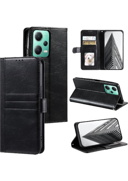 Xiaomi Poco X5 5g Için Flip Case Kickstand Cüzdan Pu Deri 6 Kart Yuvaları (Yurt Dışından)