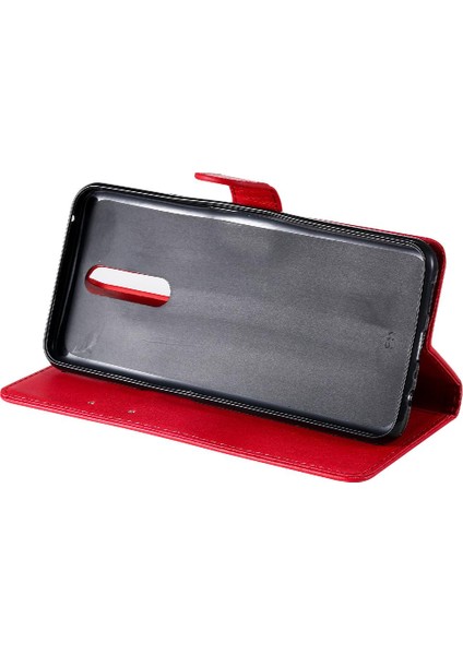Kart Yuvası ile Oppo F11 Için Flip Case Iş Cüzdan Telefon Kılıfı Klasik (Yurt Dışından)