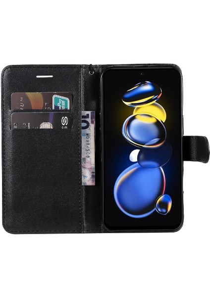 Xiaomi Poco X4 Gt 5g Için Flip Case Iş Cüzdan Telefon Kılıfı Klasik Yüksek (Yurt Dışından) fırsatları
