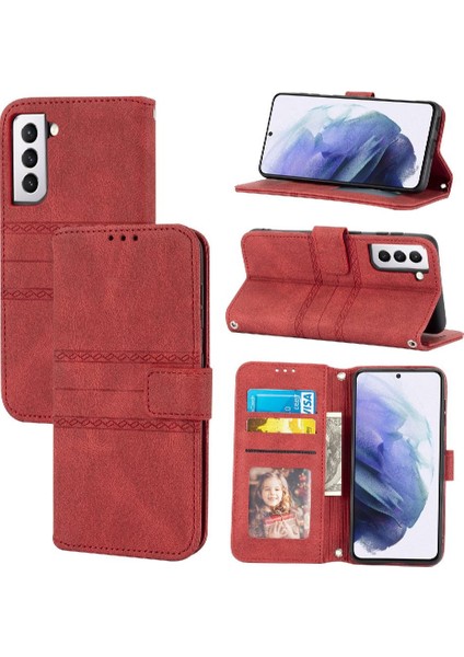 Samsung Galaxy S22 Artı 5g Manyetik Kapatma Kickstand Pu Için Flip Case (Yurt Dışından)