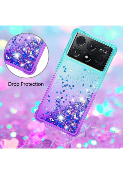 Xiaomi Poco X6 Pro Akan Sparkle Hareketli Kapak Temizle Tampon (Yurt Dışından) modelleri