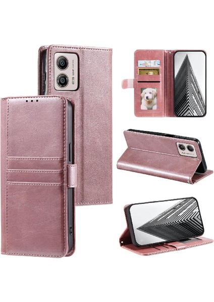 Motorola Moto G54 5g Kickstand Pu Deri 6 Kart Yuvaları Için Flip Case (Yurt Dışından)