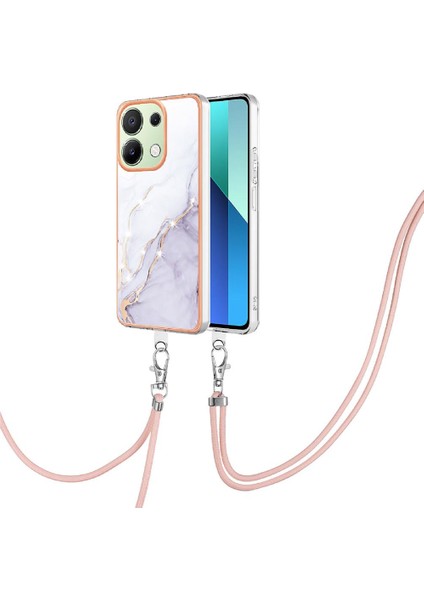 Xiaomi Redmi Için Not 13 4g Tampon Mermer Crossbody Kordon Askısı (Yurt Dışından)