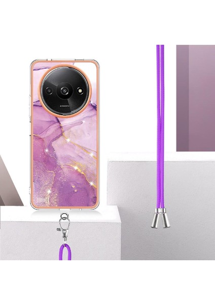 Xiaomi Redmi A3 Crossbody Kordon Askısı Tampon Mermer Yumuşak (Yurt Dışından) fırsatları