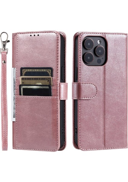 Iphone 12 Için Flip Case Pro Max Cüzdan Pu Deri 6 Kart Yuvaları Kickstand (Yurt Dışından)