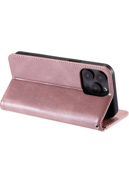 Iphone 12 Için Flip Case Pro Max Cüzdan Pu Deri 6 Kart Yuvaları Kickstand (Yurt Dışından)