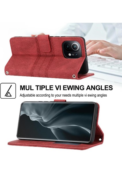 Xiaomi Mi 11 Için Flip Case Cüzdan Kılıf Kickstand Darbeye Koruyucu Pu (Yurt Dışından) indirimleri