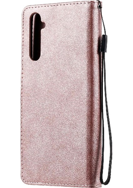 Kart Yuvası Katı ile Realme 6 Pro Iş Cüzdan Telefon Kılıfı Için Flip Case (Yurt Dışından)