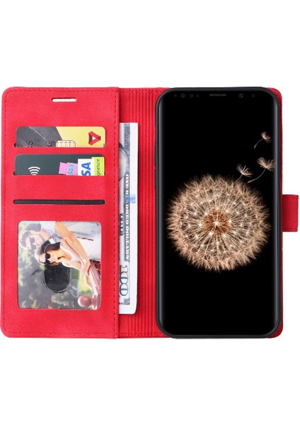 SZY Mall Samsung Galaxy S9 Artı Cüzdan Deri Kılıf Için Flip Case Darbeye Çevir (Yurt Dışından)