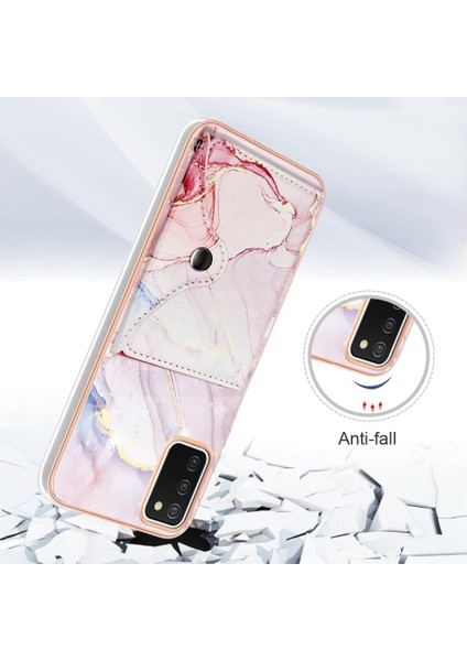 Samsung Galaxy A03S Mermer Ince Cüzdan Kart Yuvaları Yumuşak Tpu Tampon (Yurt Dışından) fırsatları