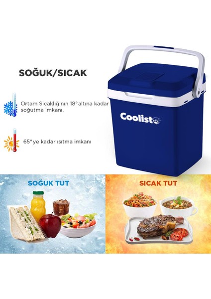 CLT26 12VOLT/220VOLT Ac/dc 26 Litre Sıcak/soğuk Oto Buzdolabı