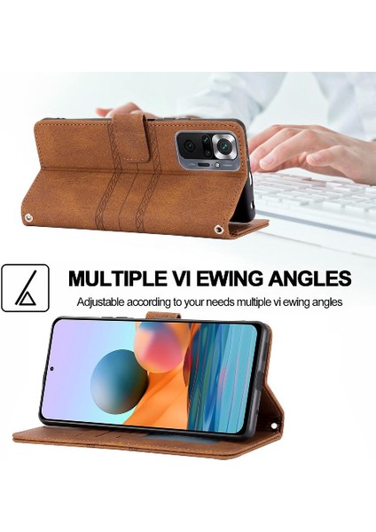 Xiaomi 11T/11T Pro Kickstand Cüzdan Kılıf Manyetik Kapatma Için Flip Case (Yurt Dışından)