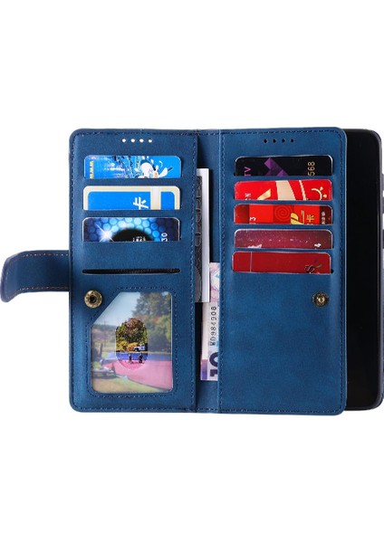 Samsung Galaxy Için Flip Case A50/A30S/A50S Kickstand Kordon Pu Deri 9 (Yurt Dışından)