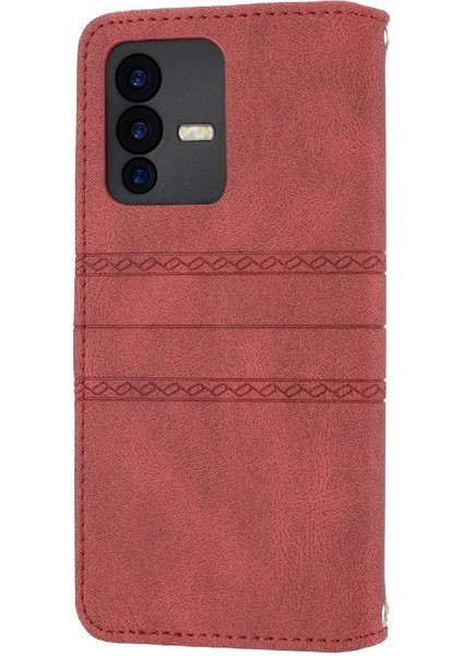 Vivo V23 5g Manyetik Kapatma Kickstand Pu Deri Cüzdan Için Flip Case (Yurt Dışından)